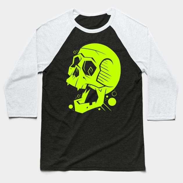 Toxic Scream Baseball T-Shirt by ArtisticDyslexia